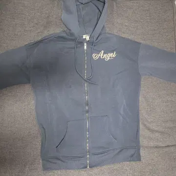 Angel Numbers 풀 집업 후드티 그레이