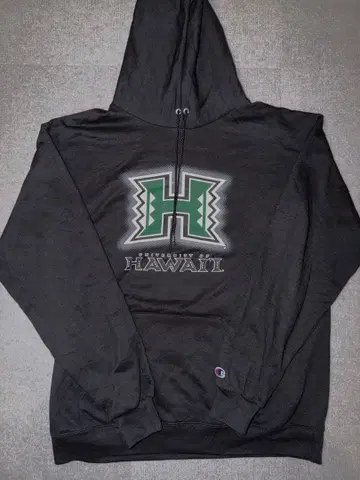 Champion 챔피온 하와이 대학 후드티 L 사이즈 블랙