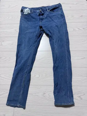 GU 슬림핏 데님 34 블루