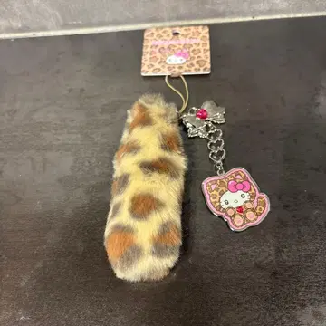 산리오 헬로키티 갸루 고양이 스트랩 퍼 꼬리 참