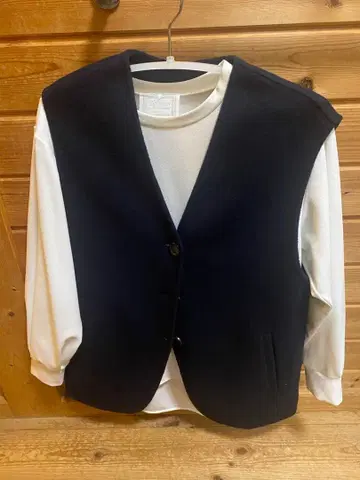 ourhome 네이비 베스트 프리 사이즈