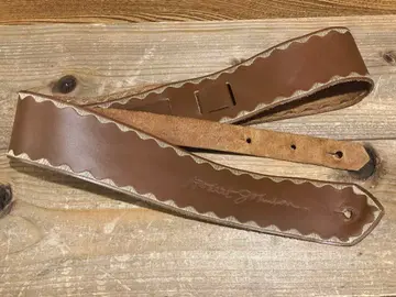 Robert Johnson 시그니처 브라운 가죽 스트랩