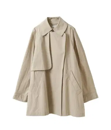 프리미어 아롱디스망 코튼 나일론 하프 코트 38 베이지