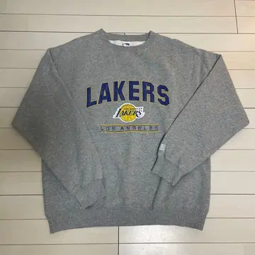 LAKERS 그레이 맨투맨 트레이닝복