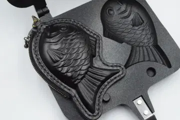 본가 메데타이야키 파우치 (흑돔) / [달마 재키] 유압 제법