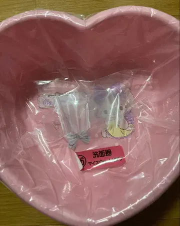 하트형 핑크 플라스틱 세면대 산리오 캐릭터 마이 스위트 피아노
