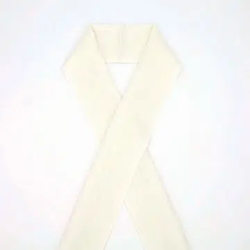 장식용 깃 후리소데용 꽃 사라사 화이트