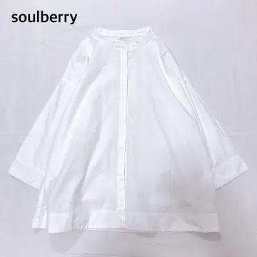 [새상품급] 서울베리 밴드 카라 7부 소매 블라우스 셔츠 XL 사이즈