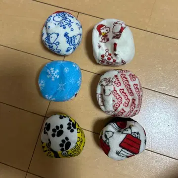 헤이세이 레트로 스누피 공기놀이 6개 세트