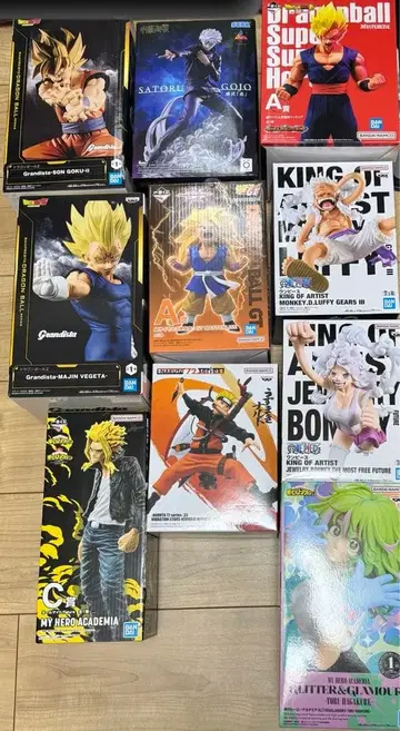 피규어 묶음 판매 제일복권 프라이스 히로아카 원피스 나루토 주술 드래곤볼
