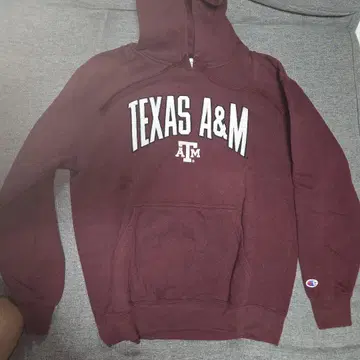 텍사스 A&M 챔피언 후드티 버건디