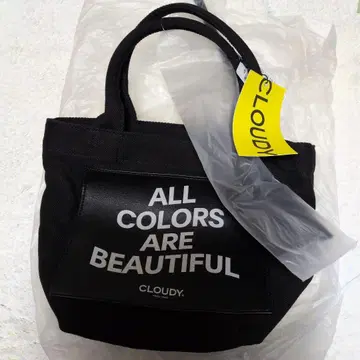 CLOUDY 블랙 토트백