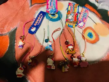 (초레어?!) 추억의 지역 한정 헬로키티 스트랩 9개 묶음