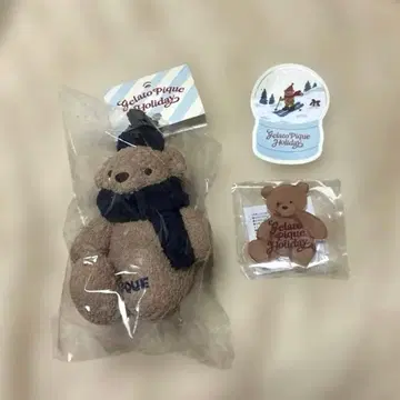 젤라피케 홀리데이 팝업 베어 참 & 스마트폰 그립 & 스티커