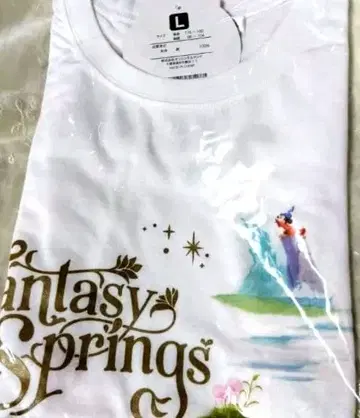 오늘만 가격 인하 디즈니씨 판타지 스프링스 T셔츠 화이트