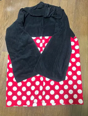 [ 희귀 ] 디즈니 미니 원피스 코스튬 판초 스타일 수납 봉투 포함