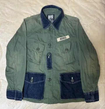 리메이크 데님 AVIREX 아비렉스 밀리터리 자켓 M