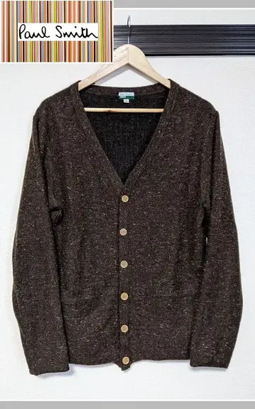 [ Paul Smith ] V넥 가디건/니트/무지/울/로고/새상품급