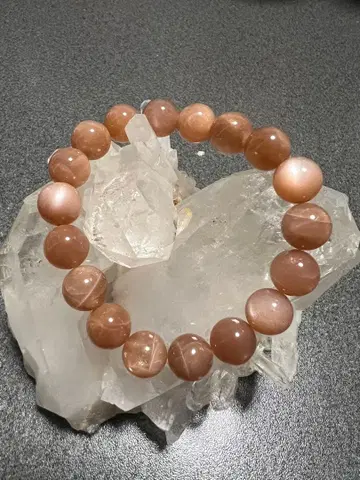 오렌지 문스톤 문스톤 심신 밸런스 달빛의 돌 밝음