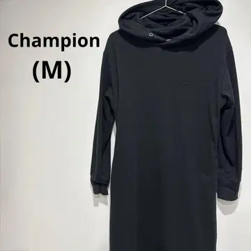새상품급 Champion 블랙 후드티 원피스 (M)