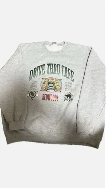 USA 구제 의류 REDWOODS DRIVE THRU TREE 맨투맨