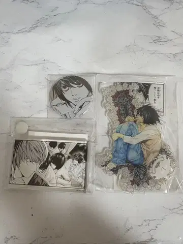 데스노트전 DEATHNOTE전 L 아크릴 스탠드 캔뱃지