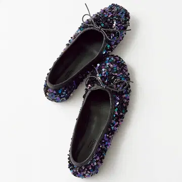 [ 새상품 ] PELLICO SUNNY 스팽글 발레 슈즈