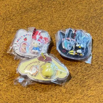 산리오 캐릭터즈 패키지 참 & 초코볼 3종