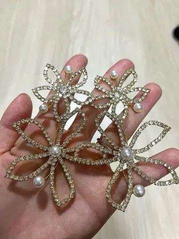 Bride me [ CP-100 ] 브라이덜 귀걸이 ( gold )