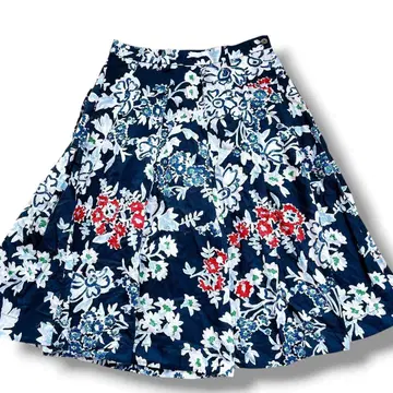 새상품급 45R 턱 이지 팬츠 인디고 발염 꽃무늬 일본제 3