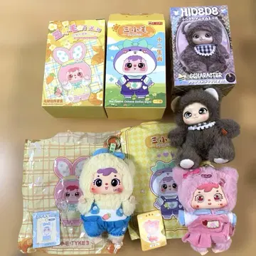 삼소모 봉제 인형 TYKE3 Samuel 복슬복슬 애니멀 인형 3체 세트