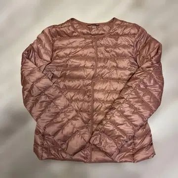 유니클로 핑크 다운 자켓 다운