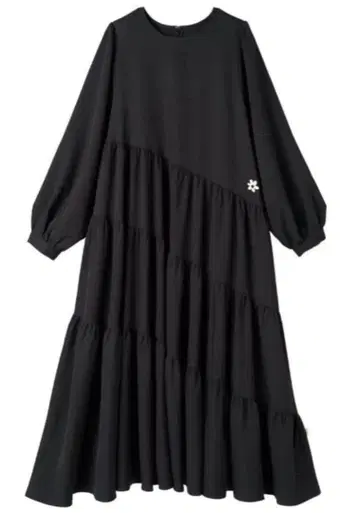 퍼프 슬리브 티어드 원피스 naptime