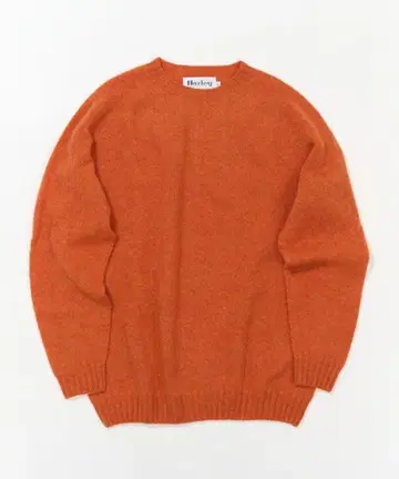 오렌지 크루넥 스웨터 L