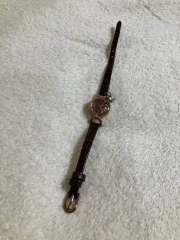 엔젤 하트 브라운 가죽 다이얼 시계