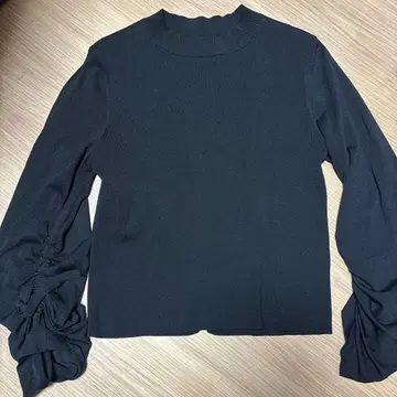 새상품급 ADORE 아이스 레이온 니트 블랙 38