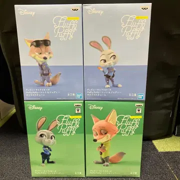 주토피아 플러피 퍼피 피규어 닉 주디