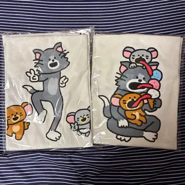 톰과 제리 happy 복권 B상 콜라보레이션 T셔츠 전 2종 세트