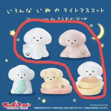 여러 가지 강아지 라이트 마스코트 테라오카 나츠미 3종 세트
