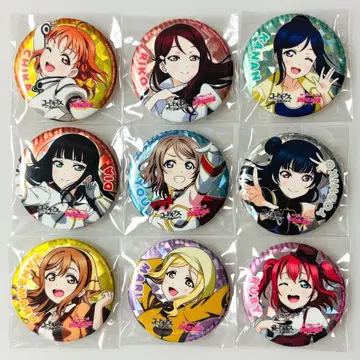 러브 라이브 Aqours 코드기어스 한정판 홀로그램 캔뱃지 9종