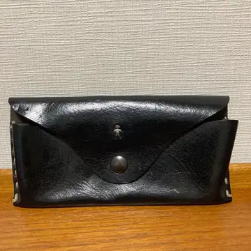레어 엔리 베그린 안경 케이스 소품함 블랙 가죽