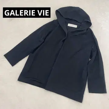 GALERIE VIE 후드 부착 블랙 자켓 S 사이즈