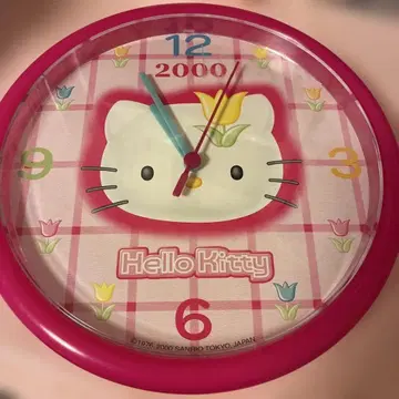 헤이세이 레트로 헬로키티 벽시계 2000년 즉시 구매 OK