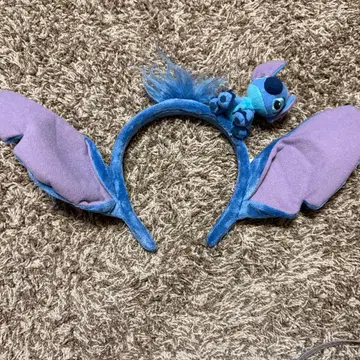 스티치 귀 달린 머리띠