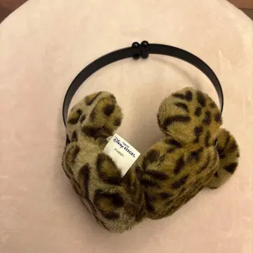 도쿄 디즈니 리조트 레오파드 무늬 귀도리 귀마개