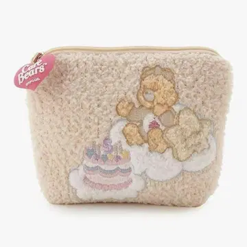 새상품 스나이델 홈 Care Bears 케어베어 니트 파우치 ORG