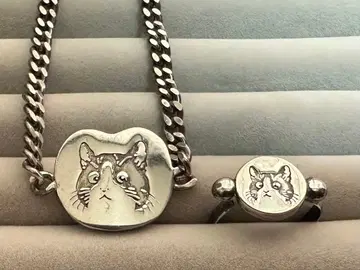 무라마츠 마코토 고양이 팔찌 반지