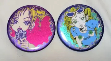 리본 카페 전반 키라키라 캔뱃지 A B 친근한 이야기 2종 야자와 아이