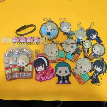 대특가 SPY x FAMILY 러버 키링 스트랩 묶음 판매