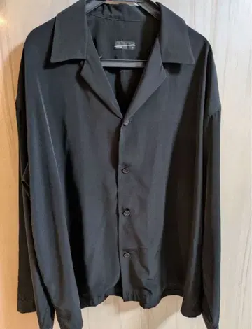 LAD MUSICIAN 긴팔 셔츠 블랙 무지 42 2220-132